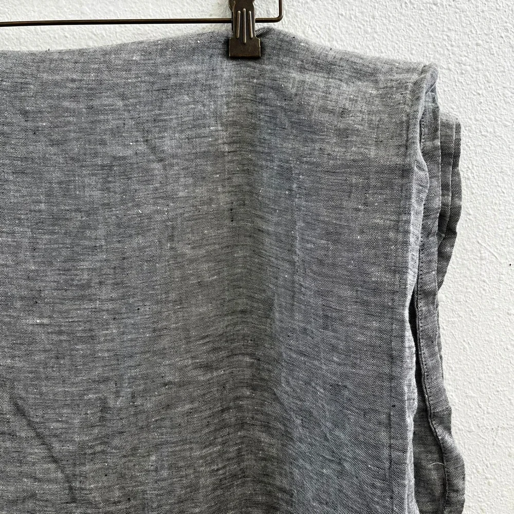 WEST ELM 100% Linen Flat Sheet + Fitted Sheet Full Size